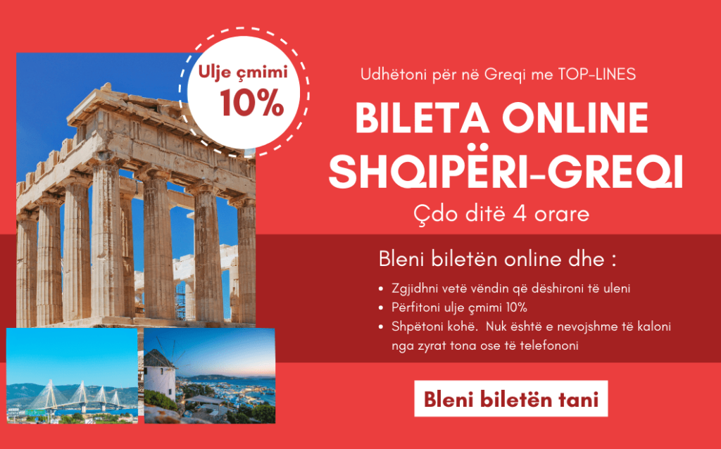 Bileta online Shqipëri Greqi